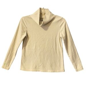 Dudley Stephens Cobble Hill Turtleneck Cream Fleece Size Small
